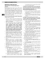 Preview for 8 page of ECG MTM 1701 B Operating Manual