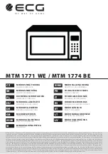 Preview for 1 page of ECG MTM 1771 WE Instruction Manual