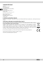 Предварительный просмотр 14 страницы ECG MTM 2003 W Instruction Manual