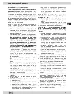 Предварительный просмотр 9 страницы ECG MTM 2003 W Operating Manual