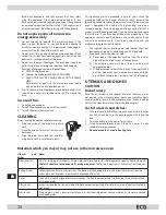 Preview for 34 page of ECG MTM 2003 W Operating Manual