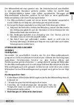 Preview for 17 page of ECG MTM 2070 W Instruction Manual