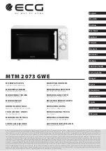 Preview for 1 page of ECG MTM 2073 GWE Instruction Manual