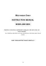 Preview for 14 page of ECG MW 20 EX Instruction Manual