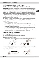 Preview for 5 page of ECG NM 101 mini Instruction Manual