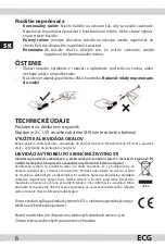 Preview for 6 page of ECG NM 101 mini Instruction Manual