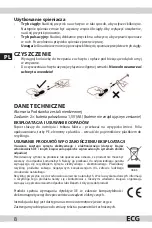 Preview for 8 page of ECG NM 101 mini Instruction Manual