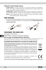 Preview for 16 page of ECG NM 101 mini Instruction Manual