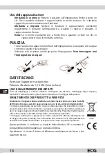 Preview for 18 page of ECG NM 101 mini Instruction Manual