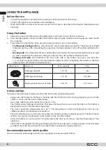 Предварительный просмотр 6 страницы ECG NM 115 Instruction Manual