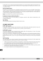 Предварительный просмотр 36 страницы ECG NZ 221 Operating Manual