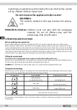 Preview for 36 page of ECG NZ 322 Auto-Off Instruction Manual