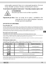 Preview for 53 page of ECG NZ 322 Auto-Off Instruction Manual