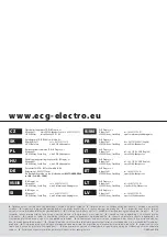 Предварительный просмотр 40 страницы ECG OC 38 Instruction Manual