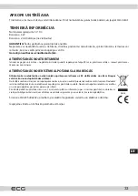 Предварительный просмотр 33 страницы ECG OP 200 Instruction Manual