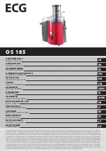 ECG OS 185 Instruction Manual preview