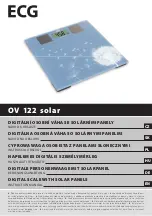 ECG OV 122 solar Instruction Manual preview