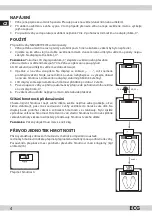 Preview for 4 page of ECG OV 122 solar Instruction Manual