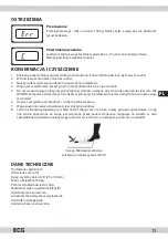 Preview for 13 page of ECG OV 122 solar Instruction Manual