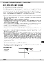 Preview for 19 page of ECG OV 122 solar Instruction Manual