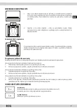 Preview for 7 page of ECG OV 123 Instruction Manual