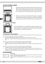 Preview for 16 page of ECG OV 123 Instruction Manual