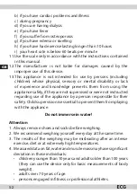 Preview for 52 page of ECG OV 126 Instruction Manual