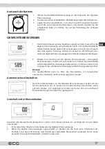 Preview for 17 page of ECG OV 128 3D Instruction Manual