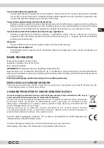 Предварительный просмотр 39 страницы ECG PCB 82120 Instruction Manual