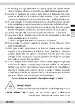 Предварительный просмотр 39 страницы ECG PH 5510 Slow Rider Instruction Manual