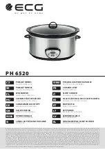 Preview for 1 page of ECG PH 6520 Instruction Manual