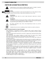 Предварительный просмотр 14 страницы ECG R 111 Instruction Manual