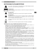 Предварительный просмотр 19 страницы ECG R 111 Instruction Manual