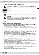 Предварительный просмотр 7 страницы ECG R 155 Instruction Manual