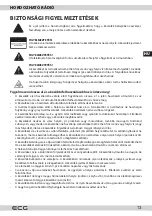 Предварительный просмотр 13 страницы ECG R 155 Instruction Manual