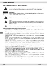 Предварительный просмотр 28 страницы ECG R 155 Instruction Manual