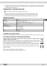 Preview for 19 page of ECG R 222 Instruction Manual