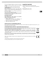 Preview for 11 page of ECG RG 520 Instruction Manual