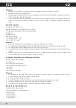 Preview for 10 page of ECG RG 520 Operating Manual