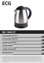 Preview for 1 page of ECG RK 1045 ST Instruction Manual