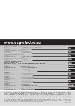 Предварительный просмотр 48 страницы ECG RK 1210 Instruction Manual