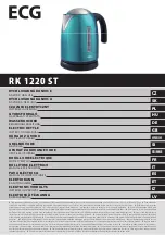 Preview for 1 page of ECG RK 1220 ST Instruction Manual