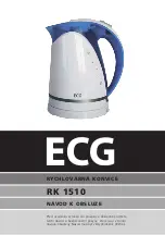 ECG RK 1510 Operating Manual preview