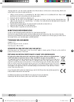 Предварительный просмотр 11 страницы ECG RK 1742 Puro Instruction Manual