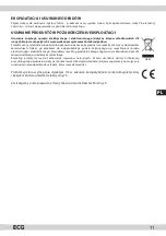 Предварительный просмотр 11 страницы ECG RK 1745 Instruction Manual