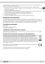 Preview for 11 page of ECG RK 1767 Strix Timber Instruction Manual