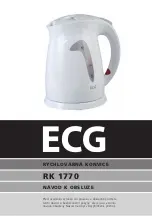 ECG RK 1770 Operating Manual предпросмотр