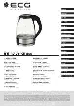 Preview for 1 page of ECG RK 1776 Glass Instruction Manual