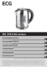 Preview for 1 page of ECG RK 1785 KE colore Instruction Manual