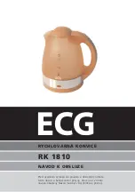 ECG RK 1810 Operating Manual preview